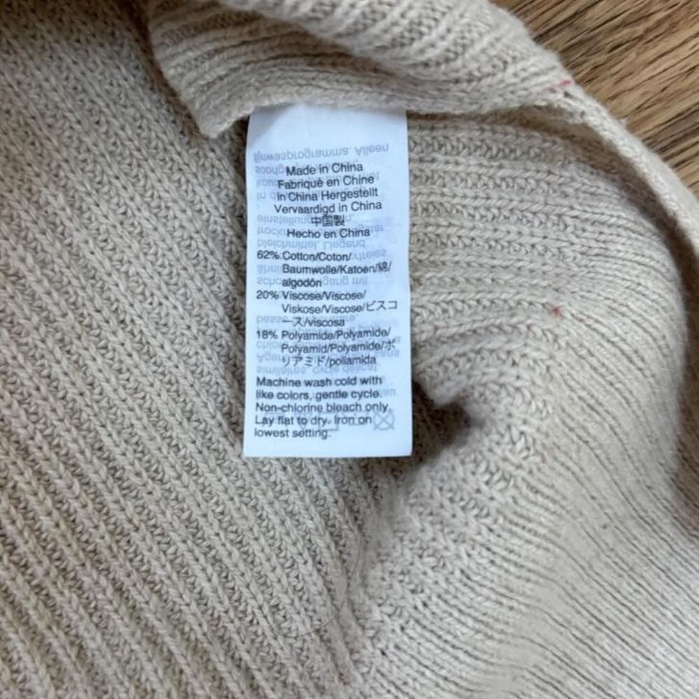 Madewell Cream Ribbed Sweater - Picture 4 of 6